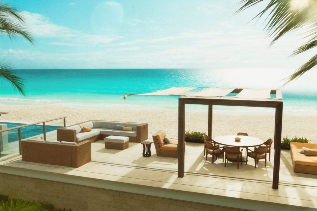 Ocean view terrace in Punta Cana